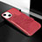 Custodia Silicone Gel Morbida Fantasia Modello Cover S02 per Apple iPhone 14 Rosso