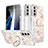 Custodia Silicone Gel Morbida Fantasia Modello Cover S02 per Samsung Galaxy S23 Plus 5G