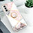 Custodia Silicone Gel Morbida Fantasia Modello Cover S02 per Samsung Galaxy S23 Plus 5G Lavanda