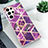 Custodia Silicone Gel Morbida Fantasia Modello Cover S02 per Samsung Galaxy S23 Ultra 5G Viola