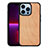 Custodia Silicone Gel Morbida Fantasia Modello Cover S03 per Apple iPhone 13 Pro Arancione