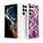 Custodia Silicone Gel Morbida Fantasia Modello Cover S03 per Samsung Galaxy S22 Ultra 5G Viola