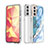 Custodia Silicone Gel Morbida Fantasia Modello Cover S03 per Samsung Galaxy S23 5G Blu
