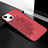 Custodia Silicone Gel Morbida Fantasia Modello Cover S05 per Apple iPhone 13 Rosso