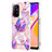 Custodia Silicone Gel Morbida Fantasia Modello Cover Y01B per Oppo A94 5G Lavanda