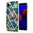 Custodia Silicone Gel Morbida Fantasia Modello Cover Y01B per Samsung Galaxy A01 Core Verde Notte