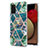Custodia Silicone Gel Morbida Fantasia Modello Cover Y01B per Samsung Galaxy A02s Verde Notte