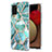 Custodia Silicone Gel Morbida Fantasia Modello Cover Y01B per Samsung Galaxy A03s Verde Pastello