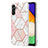 Custodia Silicone Gel Morbida Fantasia Modello Cover Y01B per Samsung Galaxy A04s Rosa