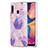 Custodia Silicone Gel Morbida Fantasia Modello Cover Y01B per Samsung Galaxy A20 Lavanda