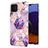 Custodia Silicone Gel Morbida Fantasia Modello Cover Y01B per Samsung Galaxy A22 4G Lavanda
