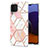 Custodia Silicone Gel Morbida Fantasia Modello Cover Y01B per Samsung Galaxy A22 4G Rosa