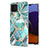 Custodia Silicone Gel Morbida Fantasia Modello Cover Y01B per Samsung Galaxy A22 4G Verde Pastello