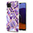 Custodia Silicone Gel Morbida Fantasia Modello Cover Y01B per Samsung Galaxy A22 5G Viola