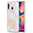 Custodia Silicone Gel Morbida Fantasia Modello Cover Y01B per Samsung Galaxy A30 Rosa