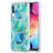 Custodia Silicone Gel Morbida Fantasia Modello Cover Y01B per Samsung Galaxy A30S Verde