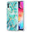 Custodia Silicone Gel Morbida Fantasia Modello Cover Y01B per Samsung Galaxy A50 Verde Pastello