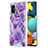 Custodia Silicone Gel Morbida Fantasia Modello Cover Y01B per Samsung Galaxy A51 4G Viola