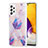 Custodia Silicone Gel Morbida Fantasia Modello Cover Y01B per Samsung Galaxy A72 4G Lavanda