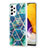 Custodia Silicone Gel Morbida Fantasia Modello Cover Y01B per Samsung Galaxy A72 4G Verde Notte