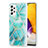 Custodia Silicone Gel Morbida Fantasia Modello Cover Y01B per Samsung Galaxy A72 4G Verde Pastello