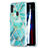 Custodia Silicone Gel Morbida Fantasia Modello Cover Y01B per Samsung Galaxy M11 Verde Pastello
