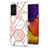Custodia Silicone Gel Morbida Fantasia Modello Cover Y01B per Samsung Galaxy M14 5G Rosa