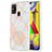 Custodia Silicone Gel Morbida Fantasia Modello Cover Y01B per Samsung Galaxy M31 Prime Edition Rosa