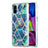 Custodia Silicone Gel Morbida Fantasia Modello Cover Y01B per Samsung Galaxy M51 Verde Notte