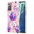 Custodia Silicone Gel Morbida Fantasia Modello Cover Y01B per Samsung Galaxy Note 20 5G Lavanda
