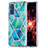 Custodia Silicone Gel Morbida Fantasia Modello Cover Y01B per Samsung Galaxy S20 FE 5G Verde