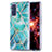 Custodia Silicone Gel Morbida Fantasia Modello Cover Y01B per Samsung Galaxy S20 Lite 5G Verde Pastello