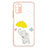 Custodia Silicone Gel Morbida Fantasia Modello Cover Y01X per Xiaomi Poco M3 Giallo
