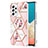Custodia Silicone Gel Morbida Fantasia Modello Cover Y02B per Samsung Galaxy A53 5G Rosa