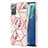 Custodia Silicone Gel Morbida Fantasia Modello Cover Y02B per Samsung Galaxy Note 20 5G Rosa
