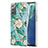 Custodia Silicone Gel Morbida Fantasia Modello Cover Y02B per Samsung Galaxy Note 20 5G Verde