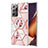 Custodia Silicone Gel Morbida Fantasia Modello Cover Y02B per Samsung Galaxy Note 20 Ultra 5G Rosa
