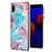 Custodia Silicone Gel Morbida Fantasia Modello Cover Y03B per Samsung Galaxy A01 Core Blu