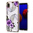 Custodia Silicone Gel Morbida Fantasia Modello Cover Y03B per Samsung Galaxy A01 Core Viola