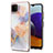 Custodia Silicone Gel Morbida Fantasia Modello Cover Y03B per Samsung Galaxy A22 5G Lavanda