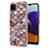 Custodia Silicone Gel Morbida Fantasia Modello Cover Y03B per Samsung Galaxy A22 5G Marrone