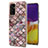 Custodia Silicone Gel Morbida Fantasia Modello Cover Y03B per Samsung Galaxy A54 5G Marrone