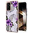 Custodia Silicone Gel Morbida Fantasia Modello Cover Y03B per Samsung Galaxy A55 5G Viola