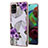Custodia Silicone Gel Morbida Fantasia Modello Cover Y03B per Samsung Galaxy A71 5G Viola