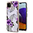 Custodia Silicone Gel Morbida Fantasia Modello Cover Y03B per Samsung Galaxy F42 5G Viola
