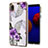 Custodia Silicone Gel Morbida Fantasia Modello Cover Y03B per Samsung Galaxy M01 Core Viola