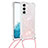 Custodia Silicone Gel Morbida Fantasia Modello Cover Y03B per Samsung Galaxy S21 Plus 5G Rosa