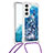 Custodia Silicone Gel Morbida Fantasia Modello Cover Y03B per Samsung Galaxy S23 5G Blu