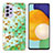 Custodia Silicone Gel Morbida Fantasia Modello Cover Y04B per Samsung Galaxy A13 4G Verde Pastello