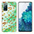 Custodia Silicone Gel Morbida Fantasia Modello Cover Y04B per Samsung Galaxy S20 Lite 5G Verde Pastello